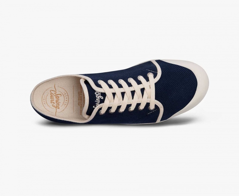 Basket Spring Court G2 Heavy Twill Bleu Marine Bleu Homme | NGI-96535592